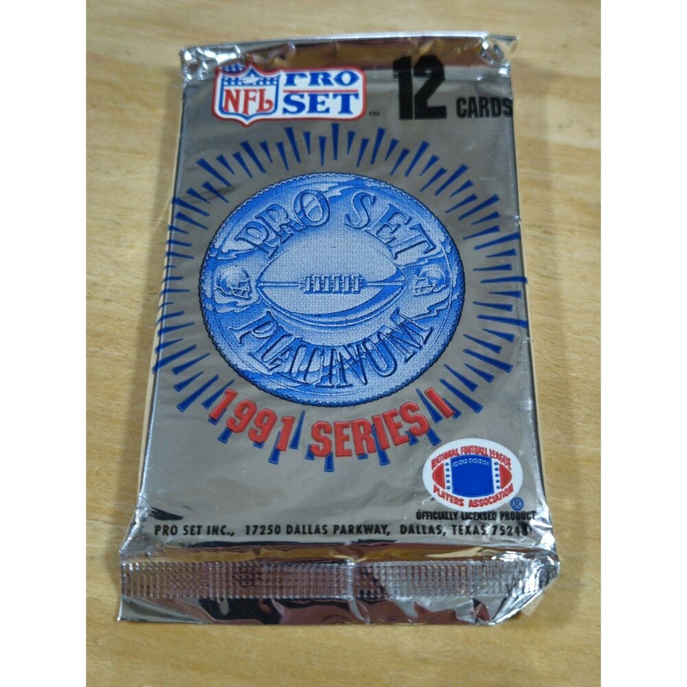 New 1991 NFL cards Football Pro Set Platinum Series One Sealed 12 Pack